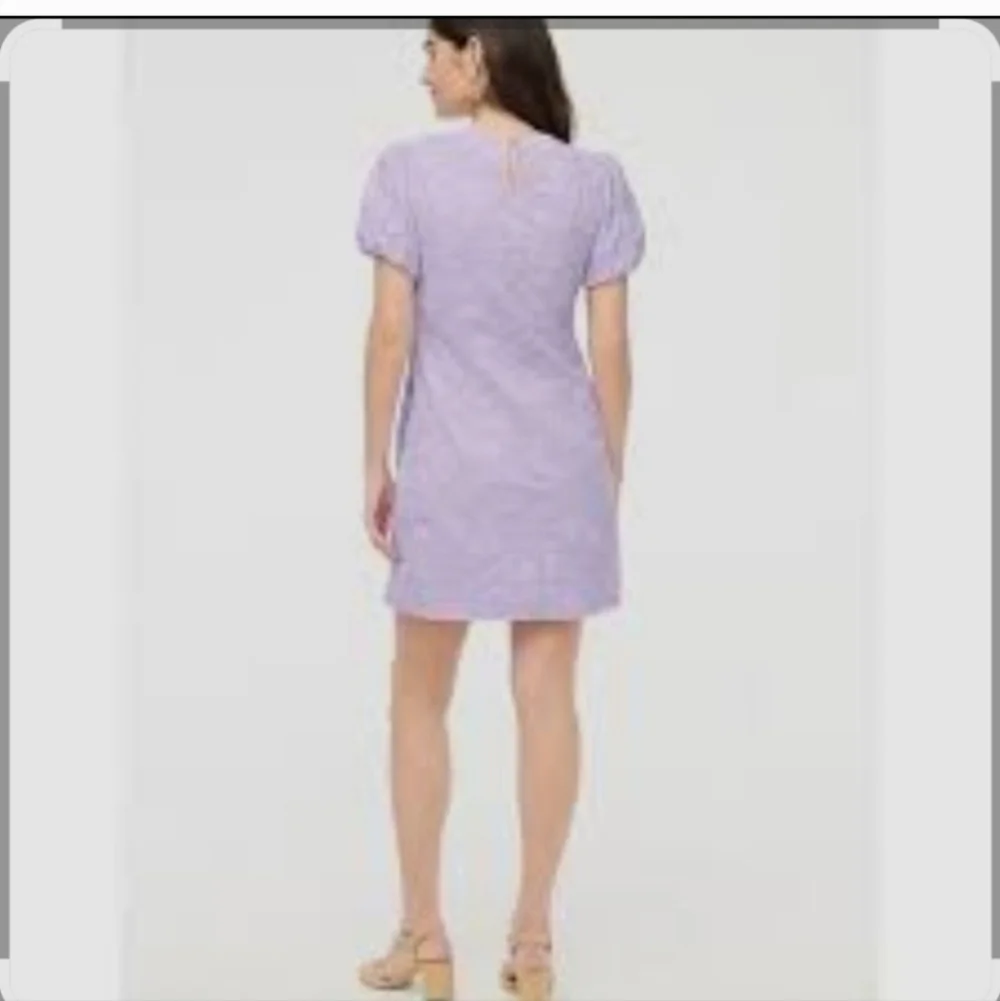 J. Crew Lavender Mini Dress with Puff Sleeves - Picture 3 of 14